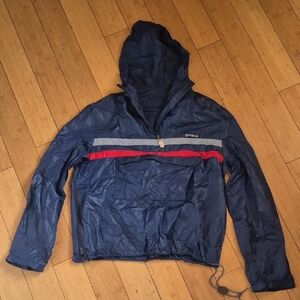 Spyder Men's Navy and Red Windbreaker